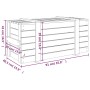 Caja de almacenaje madera maciza de pino 91x40,5x42 cm de vidaXL, Cestas para almacenaje - Ref: Foro24-824998, Precio: 82,23 ...