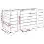 Caja de almacenaje madera maciza de pino 91x40,5x42 cm de vidaXL, Cestas para almacenaje - Ref: Foro24-824998, Precio: 81,20 ...