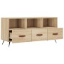 Mueble de TV madera de ingeniería roble Sonoma 102x36x50 cm en Muebles TV | Comprar online en Foru.es
