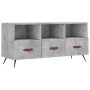 Mueble de TV madera de ingeniería gris hormigón 102x36x50 cm en Muebles TV | Comprar online en Foru.es