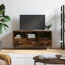 Mueble de TV madera de ingeniería roble ahumado 102x36x50 cm en Muebles TV | Comprar online en Foru.es