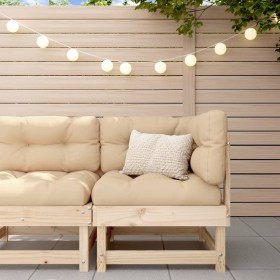 Sofá esquinero con cojines madera maciza de pino de vidaXL, Sofás modulares de exterior - Ref: Foro24-825422, Precio: 130,38 ...