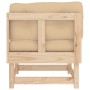 Sofá esquinero con cojines madera maciza de pino de vidaXL, Sofás modulares de exterior - Ref: Foro24-825422, Precio: 130,38 ...