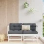 Corner sofas with cushions 2 pcs solid white pine wood by vidaXL, Modular outdoor sofas - Ref: Foro24-825451, Price: 160,18 €...