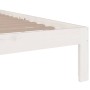 Estructura de cama madera maciza blanco 120x200 cm de vidaXL, Camas y somieres - Ref: Foro24-814750, Precio: 130,58 €, Descue...