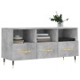 Mueble de TV madera de ingeniería gris hormigón 102x36x50 cm en Muebles TV | Comprar online en Foru.es