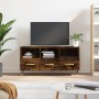 Mueble de TV madera de ingeniería roble ahumado 102x36x50 cm en Muebles TV | Comprar online en Foru.es