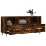 Mueble de TV madera de ingeniería roble ahumado 102x36x50 cm en Muebles TV | Comprar online en Foru.es