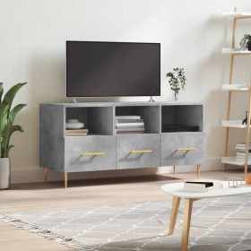Mueble de TV madera de ingeniería gris hormigón 102x36x50 cm en Muebles TV | Comprar online en Foru.es