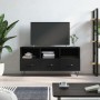 Mueble de TV madera de ingeniería negro 102x36x50 cm en Muebles TV | Comprar online en Foru.es