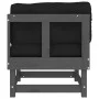 Corner sofas with cushions 2 pcs solid gray pine wood by vidaXL, Modular outdoor sofas - Ref: Foro24-825452, Price: 216,01 €,...