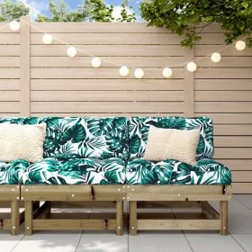 Central sofas with 2 pine wood impregnated cushions by vidaXL, Modular outdoor sofas - Ref: Foro24-825463, Price: 159,33 €, D...