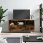 Mueble de TV madera de ingeniería roble ahumado 102x36x50 cm en Muebles TV | Comprar online en Foru.es