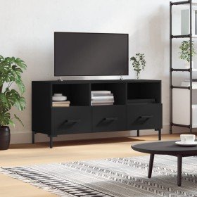 Mueble de TV madera de ingeniería negro 102x36x50 cm en Muebles TV | Comprar online en Foru.es