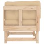 Sofás esquineros con cojines 2 uds madera maciza de pino de vidaXL, Sofás modulares de exterior - Ref: Foro24-825450, Precio:...