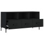 Mueble de TV madera de ingeniería negro 102x36x50 cm en Muebles TV | Comprar online en Foru.es