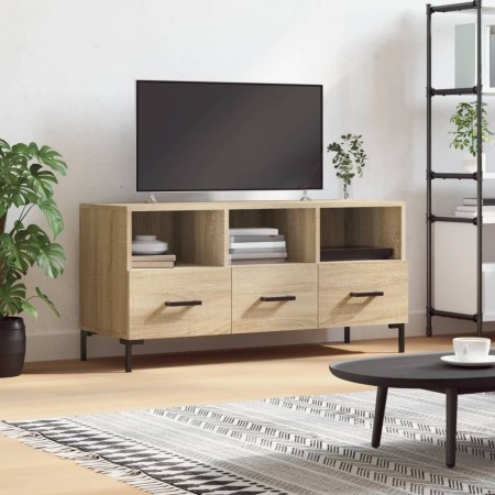 Mueble de TV madera de ingeniería roble Sonoma 102x36x50 cm en Muebles TV | Comprar online en Foru.es
