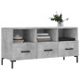Mueble de TV madera de ingeniería gris hormigón 102x36x50 cm en Muebles TV | Comprar online en Foru.es