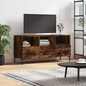 Mueble de TV madera de ingeniería roble ahumado 102x36x50 cm en Muebles TV | Comprar online en Foru.es