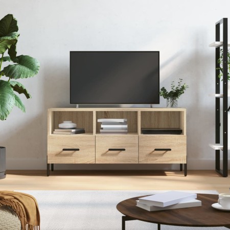 Mueble de TV madera de ingeniería roble Sonoma 102x36x50 cm en Muebles TV | Comprar online en Foru.es