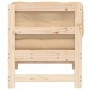 Sofá esquinero con cojines madera maciza de pino de vidaXL, Sofás modulares de exterior - Ref: Foro24-825541, Precio: 94,44 €...