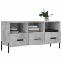 Mueble de TV madera de ingeniería gris hormigón 102x36x50 cm en Muebles TV | Comprar online en Foru.es