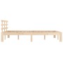 Estructura de cama madera maciza 140x200 cm de vidaXL, Camas y somieres - Ref: Foro24-814754, Precio: 130,95 €, Descuento: %