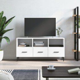 Mueble de TV madera de ingeniería blanco 102x36x50 cm en Muebles TV | Comprar online en Foru.es