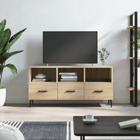 Mueble de TV madera de ingeniería roble Sonoma 102x36x50 cm en Muebles TV | Comprar online en Foru.es