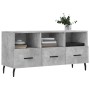Mueble de TV madera de ingeniería gris hormigón 102x36x50 cm en Muebles TV | Comprar online en Foru.es
