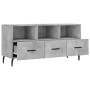 Mueble de TV madera de ingeniería gris hormigón 102x36x50 cm en Muebles TV | Comprar online en Foru.es
