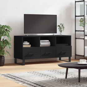 Mueble de TV madera de ingeniería negro 102x36x50 cm en Muebles TV | Comprar online en Foru.es