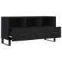 Mueble de TV madera de ingeniería negro 102x36x50 cm en Muebles TV | Comprar online en Foru.es