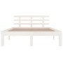 Estructura de cama madera maciza blanca 140x200 cm de vidaXL, Camas y somieres - Ref: Foro24-814755, Precio: 138,70 €, Descue...