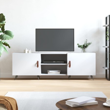 Mueble para TV madera de ingeniería blanco 150x30x50 cm en Muebles TV | Comprar online en Foru.es