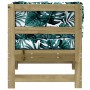 Sofá esquinero con cojines madera de pino impregnada de vidaXL, Sofás modulares de exterior - Ref: Foro24-825547, Precio: 140...