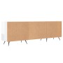 Mueble de TV madera de ingeniería blanco brillante 150x30x50 cm en Muebles TV | Comprar online en Foru.es