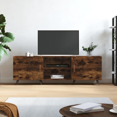 Mueble de TV madera de ingeniería roble ahumado 150x30x50 cm en Muebles TV | Comprar online en Foru.es