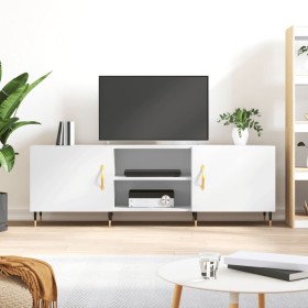 Mueble para TV madera de ingeniería blanco 150x30x50 cm en Muebles TV | Comprar online en Foru.es