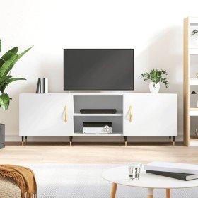 Mueble para TV madera de ingeniería blanco 150x30x50 cm en Muebles TV | Comprar online en Foru.es