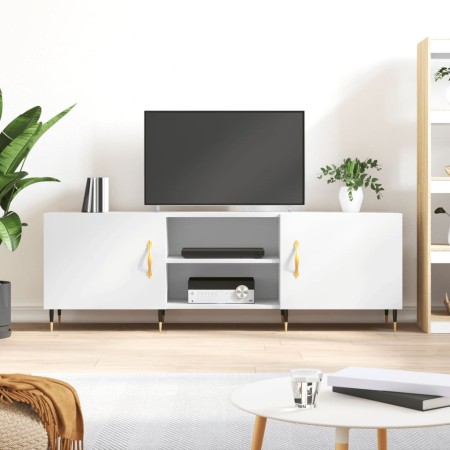 Mueble para TV madera de ingeniería blanco 150x30x50 cm en Muebles TV | Comprar online en Foru.es