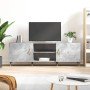 Mueble de TV madera de ingeniería gris hormigón 150x30x50 cm en Muebles TV | Comprar online en Foru.es