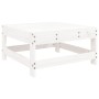 Taburete de jardín con cojín madera maciza de pino blanco de vidaXL, Sofás modulares de exterior - Ref: Foro24-825556, Precio...