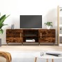 Mueble de TV madera de ingeniería roble ahumado 150x30x50 cm en Muebles TV | Comprar online en Foru.es