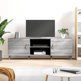 Mueble para TV madera de ingeniería gris Sonoma 150x30x50 cm en Muebles TV | Comprar online en Foru.es