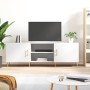 Mueble para TV madera de ingeniería blanco 150x30x50 cm en Muebles TV | Comprar online en Foru.es