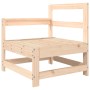 Sillón de jardín con cojines madera maciza de pino de vidaXL, Sofás modulares de exterior - Ref: Foro24-825569, Precio: 92,20...