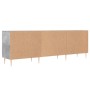 Mueble de TV madera de ingeniería gris hormigón 150x30x50 cm en Muebles TV | Comprar online en Foru.es
