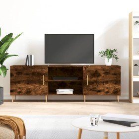 Mueble de TV madera de ingeniería roble ahumado 150x30x50 cm en Muebles TV | Comprar online en Foru.es
