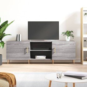 Mueble para TV madera de ingeniería gris Sonoma 150x30x50 cm en Muebles TV | Comprar online en Foru.es